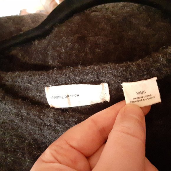 Anthropologie Sleeping On Snow Cabled Catillon Alpaca Wool Pull Over Pon… - Picture 6 of 9